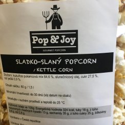 Farmářský sladko-slaný/ Kettle Corn